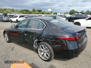 2019 Alfa Romeo Giulia Ti Sport with VIN ZARFANBN0K7611689, listed as a Copart auction lot 72815174 with 42,714 mi miles and Salvage Title. Bid and sale history available at carsss.com. Image 2.