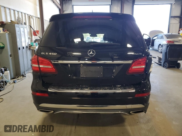 2017 Mercedes-Benz GLS 450 with VIN 4JGDF6EE9HA839914, listed as a Copart auction lot 47168044 with 99,180 mi miles and . Bid and sale history available at DreamBid. Image 6.