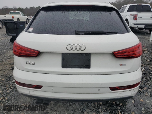 2018 Audi Q3 Premium Plus with VIN WA1HCCFS0JR002116, listed as a Copart auction lot 44686015 with 86,580 mi miles and Salvage title. Bid and sale history available at DreamBid. Image 6.