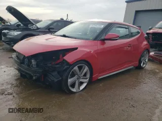2014 Hyundai Veloster Turbo with VIN KMHTC6AE0EU201149, listed as a Copart auction lot 42345705 with 94,610 mi miles and Salvage Title. Bid and sale history available at carsss.com. Image 1.