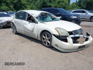 2006 Nissan Maxima SL with VIN 1N4BA41E96C810523, listed as a IAAI auction lot 42734858 with 297,223 mi miles and . Bid and sale history available at DreamBid. Image 1.