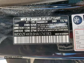 2017 Mercedes-Benz E 300 Luxury with VIN WDDZF4KB3HA174183, listed as a Copart auction lot 58222665 with 50,761 mi miles and Salvage title. Bid and sale history available at DreamBid. Image 13.