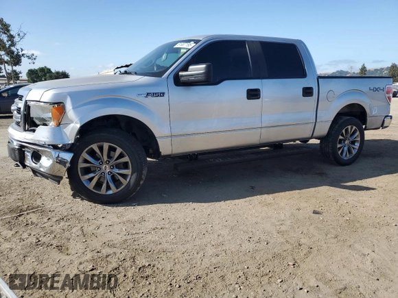 2014 Ford F-150 XL with VIN 1FTFW1EF5EKE57295, listed as a Copart auction lot 61687195 with 123,852 mi miles and Salvage title. Bid and sale history available at DreamBid. Image 1.