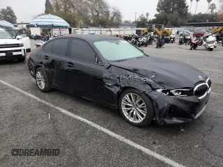 2023 BMW 3 Series 330e with VIN 3MW39FF01P8D05937, listed as a Copart auction lot 44490215 with 40,324 mi miles and Salvage Title. Bid and sale history available at carsss.com. Image 4.