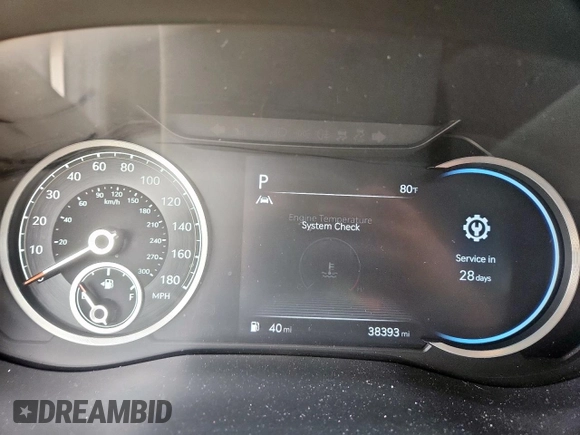 2023 Genesis G70 2.0T with VIN KMTG34TA8PU120473, listed as a Copart auction lot 60895045 with 38,393 mi miles and Salvage title. Bid and sale history available at DreamBid. Image 9.