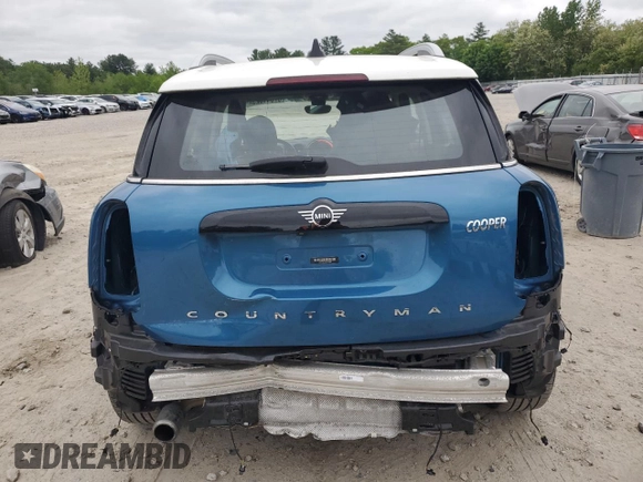 2019 MINI Countryman Cooper with VIN WMZYV5C59K3F57762, listed as a Copart auction lot 57341025 with 34,033 mi miles and Salvage title. Bid and sale history available at DreamBid. Image 6.
