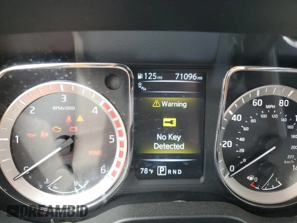 2016 Nissan Titan Platinum Reserve with VIN 1N6BA1F40GN515712, listed as a Copart auction lot 56931745 with 71,096 mi miles and Non repairable. Bid and sale history available at DreamBid. Image 9.