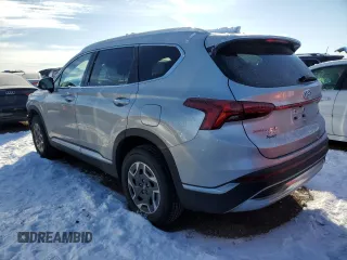 2021 Hyundai Santa Fe Hybrid Blue with VIN KM8S2DA11MU010516, listed as a Copart auction lot 86045684 with 39,647 mi miles and Salvage Title. Bid and sale history available at carsss.com. Image 2.