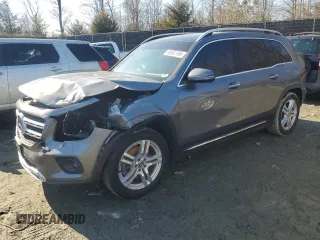 2020 Mercedes-Benz GLB with VIN WDC4M4HB1LW004797, listed as a Copart auction lot 43602195 with 76,949 mi miles and Salvage Title. Bid and sale history available at carsss.com. Image 1.