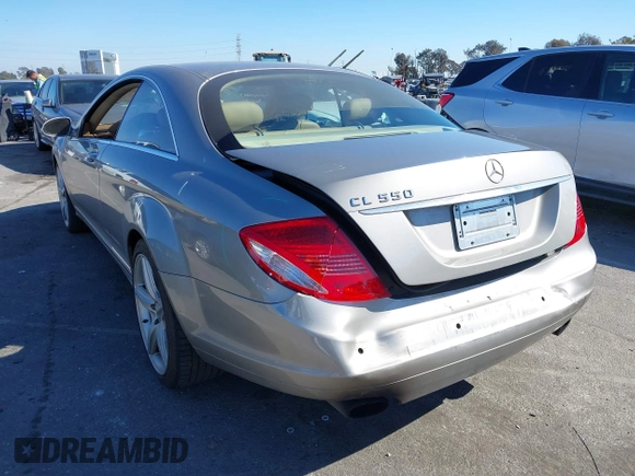 2008 Mercedes-Benz CL-Class V8 with VIN WDDEJ71X98A012621, listed as a IAAI auction lot 41662300 with 63,931 mi miles. Bid and sale history available at carsss.com. Image 3.