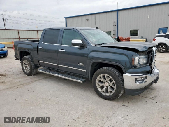 2018 GMC Sierra 1500 SLT with VIN 3GTP1NEC1JG448756, listed as a Copart auction lot 56981715 with 67,597 mi miles and Salvage title. Bid and sale history available at DreamBid. Image 4.