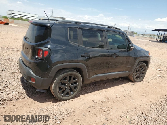 2017 Jeep Renegade Altitude with VIN ZACCJABB4HPF44621, listed as a Copart auction lot 63526195 with 96,485 mi miles and Salvage title. Bid and sale history available at DreamBid. Image 3.