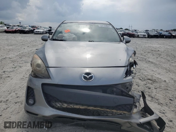 2013 Mazda 3 i SV with VIN JM1BL1TF9D1758005, listed as a Copart auction lot 54146045 with 218,099 mi miles and Salvage title. Bid and sale history available at DreamBid. Image 5.