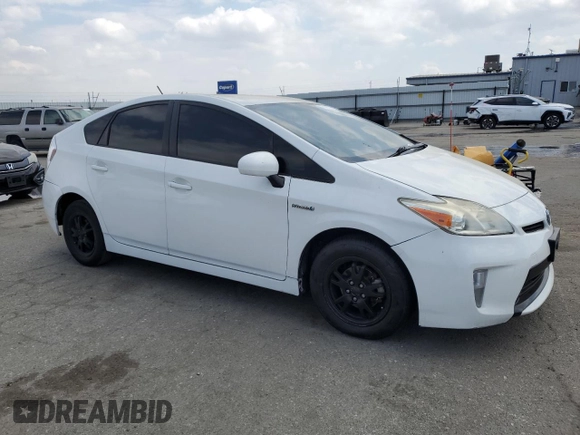 2012 Toyota Prius One with VIN JTDKN3DU0C1560172, listed as a Copart auction lot 52567715 with 288,601 mi miles and Salvage Title. Bid and sale history available at DreamBid. Image 4.