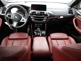 2021 BMW X4 xDrive30i with VIN 5UX2V1C06M9F10870, listed as a Copart auction lot 37548973 with 13,840 mi miles. Bid and sale history available at carsss.com. Image 8.