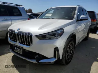 2023 BMW X1 xDrive28i with VIN WBX73EF0XP5W02835, listed as a Copart auction lot 48131313 with 257 mi miles. Bid and sale history available at carsss.com. Image 1.