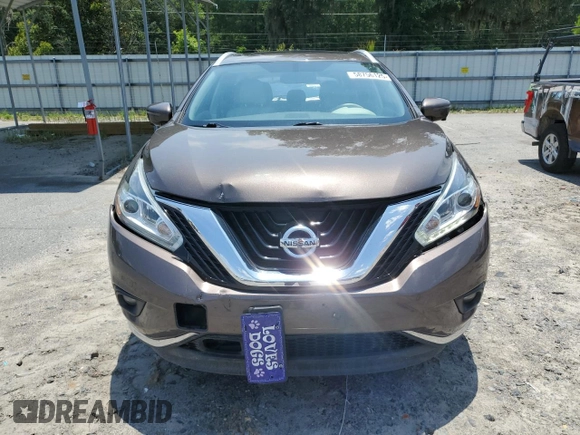 2016 Nissan Murano Platinum with VIN 5N1AZ2MG9GN116593, listed as a Copart auction lot 58756125 with 77,121 mi miles and Salvage title. Bid and sale history available at DreamBid. Image 5.
