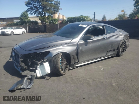 2017 Infiniti Q60 Premium with VIN JN1EV7EK0HM361911, listed as a Copart auction lot 59539525 with Not provided miles and Salvage title. Bid and sale history available at DreamBid. Image 1.