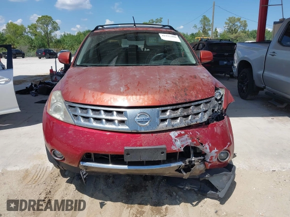 2007 Nissan Murano SL with VIN JN8AZ08W17W646257, listed as a IAAI auction lot 41935488 with 202,225 mi miles and . Bid and sale history available at DreamBid. Image 12.