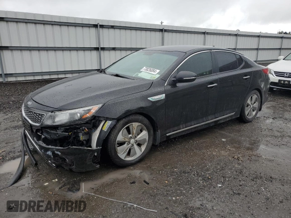 2015 Kia Optima Hybrid EX with VIN KNAGN4AD5F5090053, listed as a Copart auction lot 73826084 with 210,273 mi miles and Salvage Title. Bid and sale history available at carsss.com. Image 1.
