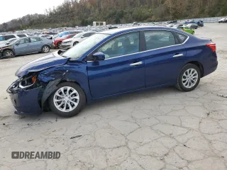 2019 Nissan Sentra SV with VIN 3N1AB7APXKY309389, listed as a Copart auction lot 78387194 with 55,669 mi miles and Salvage Title. Bid and sale history available at carsss.com. Image 1.