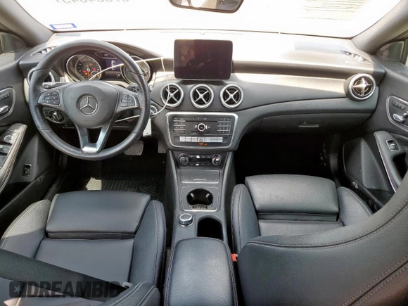 2019 Mercedes-Benz CLA 250 with VIN WDDSJ4EB4KN776778, listed as a Copart auction lot 57354645 with 124,800 mi miles and Salvage title. Bid and sale history available at DreamBid. Image 8.