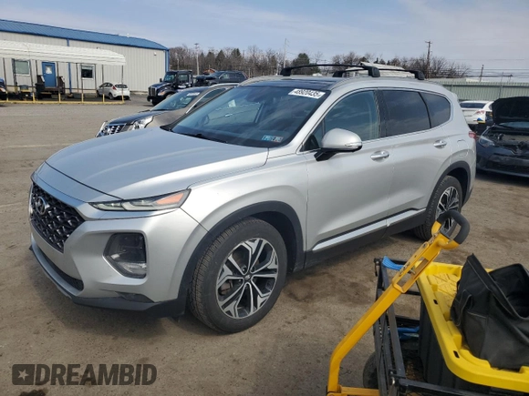2019 Hyundai Santa Fe Ultimate with VIN 5NMS5CAA9KH021256, listed as a Copart auction lot 48920435 with 106,823 mi miles and Clean Title. Bid and sale history available at carsss.com. Image 1.
