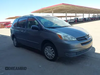 2005 Toyota Sienna CE with VIN 5TDZA23C95S362418, listed as a IAAI auction lot 42526995 with 232,857 mi miles and . Bid and sale history available at DreamBid. Image 1.