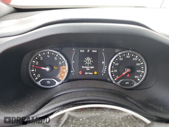 2020 Jeep Renegade Sport with VIN ZACNJAAB3LPL71917, listed as a Copart auction lot 55525795 with 83,118 mi miles and Salvage title. Bid and sale history available at DreamBid. Image 9.