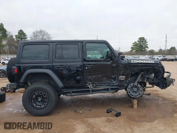 2018 Jeep Wrangler Unlimited Sport with VIN 1C4HJXDN6JW190027, listed as a IAAI auction lot 41351708 with 59,315 mi miles and . Bid and sale history available at DreamBid. Image 13.