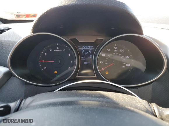 2013 Hyundai Veloster w/Gray Int with VIN KMHTC6AD6DU154098, listed as a Copart auction lot 77260374 with 159,049 mi miles and Non Repairable. Bid and sale history available at carsss.com. Image 9.