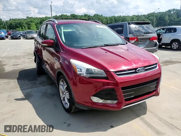 2015 Ford Escape Titanium with VIN 1FMCU0JX8FUC03874, listed as a Copart auction lot 61259665 with 98,933 mi miles and Salvage title. Bid and sale history available at DreamBid. Image 14.