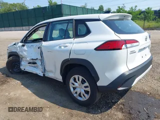 2023 Toyota Corolla Cross L with VIN 7MUAAABG0PV056373, listed as a IAAI auction lot 42495014 with 17,368 mi miles and . Bid and sale history available at DreamBid. Image 3.