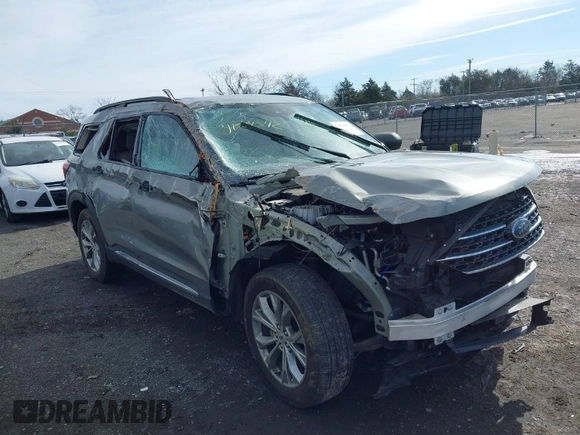 2020 Ford Explorer XLT with VIN 1FMSK8DH0LGB90584, listed as a IAAI auction lot 41524542 with 73,030 mi miles. Bid and sale history available at carsss.com. Image 1.