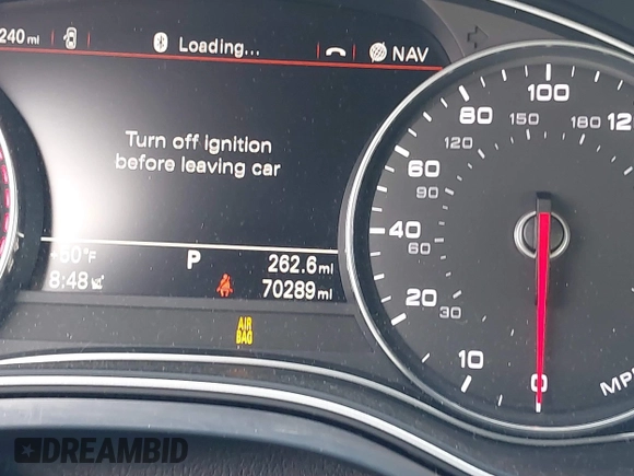 2014 Audi A6 Prestige with VIN WAUHGBFC8EN104920, listed as a IAAI auction lot 41827864 with 70,289 mi miles and . Bid and sale history available at DreamBid. Image 15.