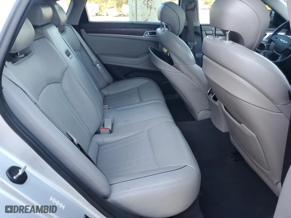 2017 Genesis G80 3.8L with VIN KMHGN4JE5HU199418, listed as a Copart auction lot 88864925 with 126,904 mi miles and Salvage Title. Bid and sale history available at carsss.com. Image 10.
