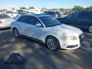 2008 Audi A4 2.0T z VIN WAUAF78E58A153732, wystawiony jako IAAI lot #42382088 z przebiegiem Nie podano mil oraz . Historia ofert i sprzedaży dostępna na DreamBid. Obrazek 1.