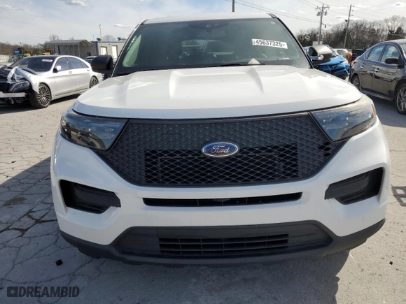 2020 Ford Police Interceptor Utility with VIN 1FM5K8AWXLGB84078, listed as a Copart auction lot 45637325 with 77,146 mi miles and Salvage Title. Bid and sale history available at carsss.com. Image 5.