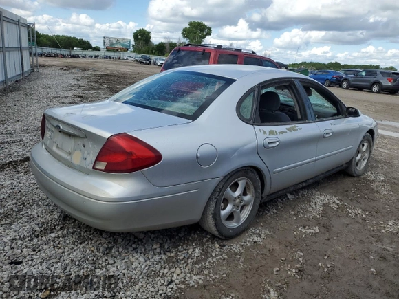 2002 Ford Taurus SES Standard with VIN 1FAFP55U02A115781, listed as a Copart auction lot 59007595 with 97,189 mi miles and Salvage title. Bid and sale history available at DreamBid. Image 3.