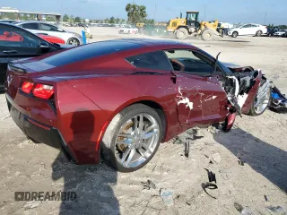 2019 Chevrolet Corvette 3LT with VIN 1G1YF2D70K5103549, listed as a Copart auction lot 71761584 with 25,841 mi miles and Salvage Title. Bid and sale history available at carsss.com. Image 3.