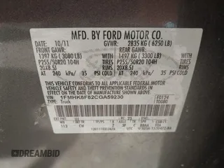 2012 Ford Explorer Limited with VIN 1FMHK8F82CGA59230, listed as a IAAI auction lot 42000408 with 180,634 mi miles and . Bid and sale history available at DreamBid. Image 9.