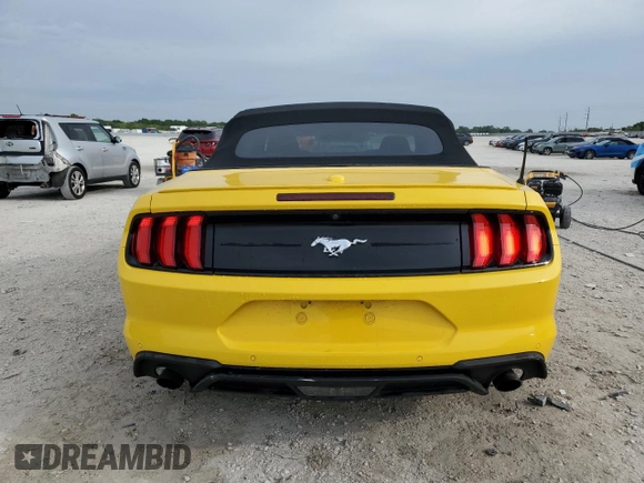 2018 Ford Mustang EcoBoost Premium with VIN 1FATP8UH2J5155828, listed as a Copart auction lot 48230705 with 63,592 mi miles and Salvage Title. Bid and sale history available at carsss.com. Image 6.