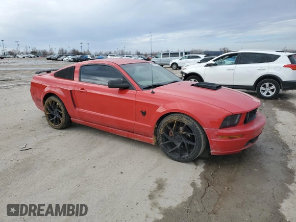 2009 Ford Mustang with VIN 1ZVHT80N895129590, listed as a Copart auction lot 46162455 with 145,096 mi miles and Salvage Title. Bid and sale history available at carsss.com. Image 4.