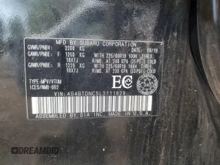 2020 Subaru Outback with VIN 4S4BTDNC5L3111829, listed as a Copart auction lot 57232425 with 82,366 mi miles and Clean title. Bid and sale history available at DreamBid. Image 13.