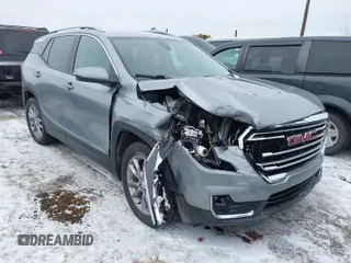 2023 GMC Terrain SLT with VIN 3GKALVEG7PL255230, listed as a IAAI auction lot 41970303 with 30,117 mi miles and . Bid and sale history available at carsss.com. Image 1.