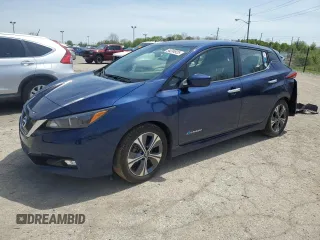 2018 Nissan LEAF S z VIN 1N4AZ1CP7JC309480, wystawiony jako Copart lot #54234925 z przebiegiem 67 087 mil mil oraz Szkoda całkowita • Salvage title. Historia ofert i sprzedaży dostępna na DreamBid. Obrazek 1.