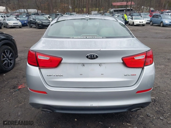 2014 Kia Optima EX with VIN 5XXGN4A7XEG304462, listed as a IAAI auction lot 41577127 with 198,894 mi miles. Bid and sale history available at carsss.com. Image 16.