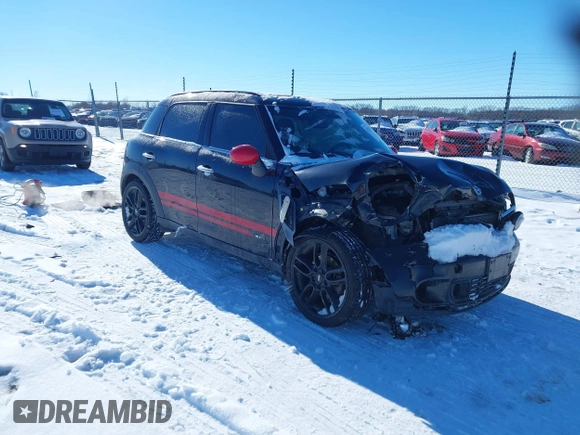 2011 MINI Countryman S with VIN WMWZC5C50BWL55234, listed as a IAAI auction lot 41323339 with 134,709 mi miles and . Bid and sale history available at DreamBid. Image 1.