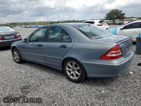 2006 Mercedes-Benz C 280 Luxury with VIN WDBRF92J26F738404, listed as a Copart auction lot 59291165 with 86,479 mi miles and Salvage title. Bid and sale history available at DreamBid. Image 2.