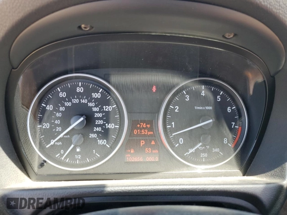 2012 BMW 3 Series 328i with VIN WBADW3C55CE821978, listed as a Copart auction lot 52304695 with 102,656 mi miles and Salvage title. Bid and sale history available at DreamBid. Image 9.